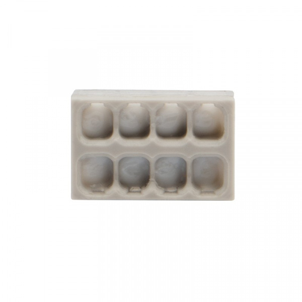 Экспресс-клемма с пастой REXANT СМК 2273-248, 8-проводная 0.5-2.5 мм², прозрачная (50 шт./уп)