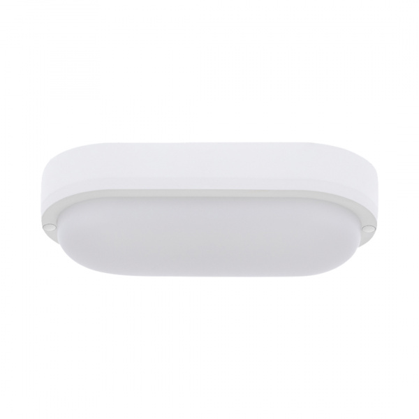 28-07 Светильник светодиодный герметичный 12Вт, 230В/50Гц, 970Лм, 4000К, IP65, 155х78х55мм, овал, матовый, белый