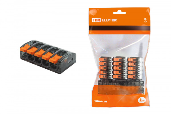 Клемма соединительная СК-615 (2,5мм2) (5 шт/упак) TDM