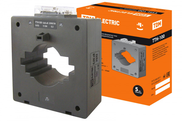 Трансформатор тока измерительный ТТН 100/2000/5-15VA/0,5-Р TDM