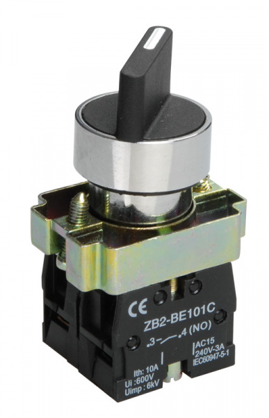 Переключатель LAY5-BD33 "I-0-II" стандартная ручка 2NO IEK