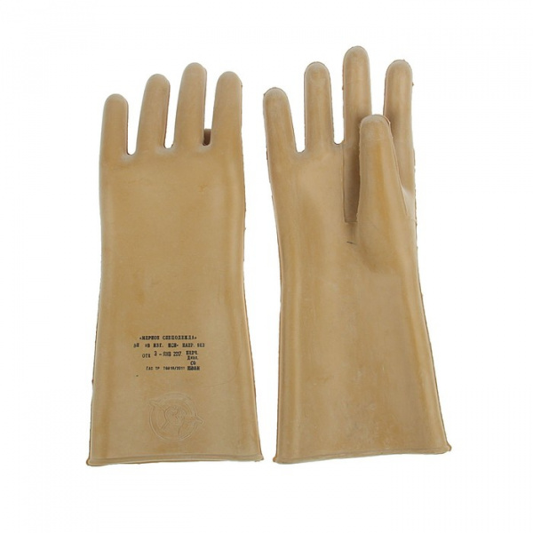 Перчатки диэлектрические штанцованные