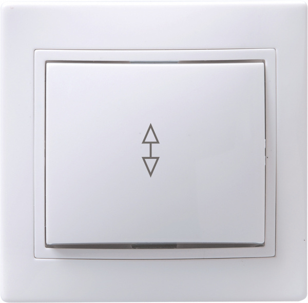 KVARTA Выключ. 1-кл. прох. 10А ВСп10-1-0-КБ бел. IEK