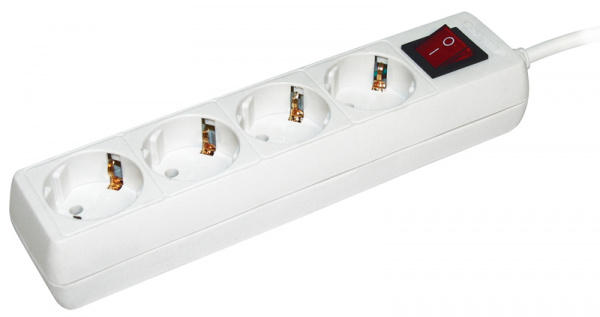 Удлинитель У04К 4 места 2P+PE/5метров 3х1мм2 16А/250 IEK