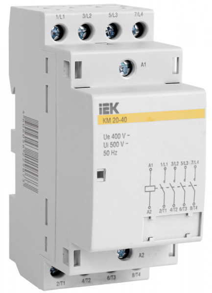 Контактор модульный КМ63-40 AC/DC ИЭК