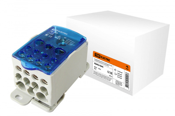 Блок распределительный на DIN-рейку РБ-250 1П 250А (1х120/2x35+5x16+4x10) TDM