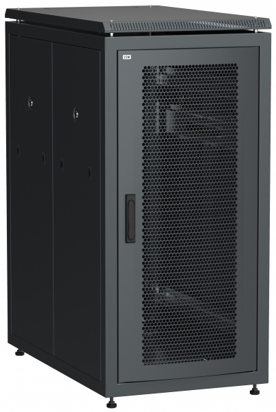 ITK LINEA N 28U 600х1000мм перф. пер. дв. зад. перф. чер.