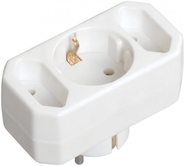 Тройник Т-01/01-2 --1круглое+2плоских  места ИЭК