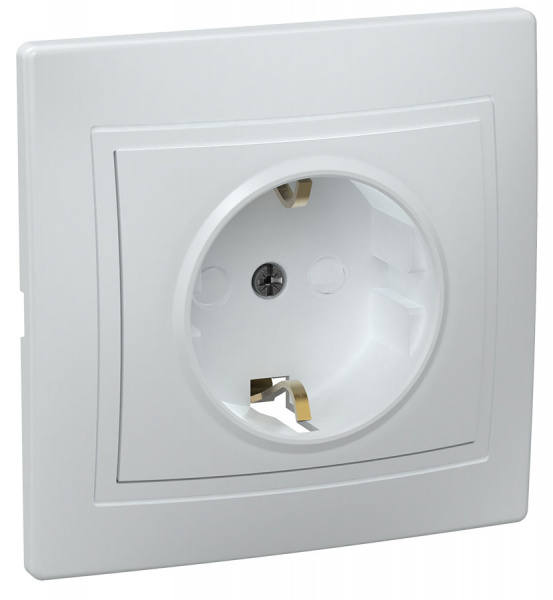 KVARTA Роз. 1-мест. с з/к/ш 16А кер. РСш10-3-КБ бел. IEK