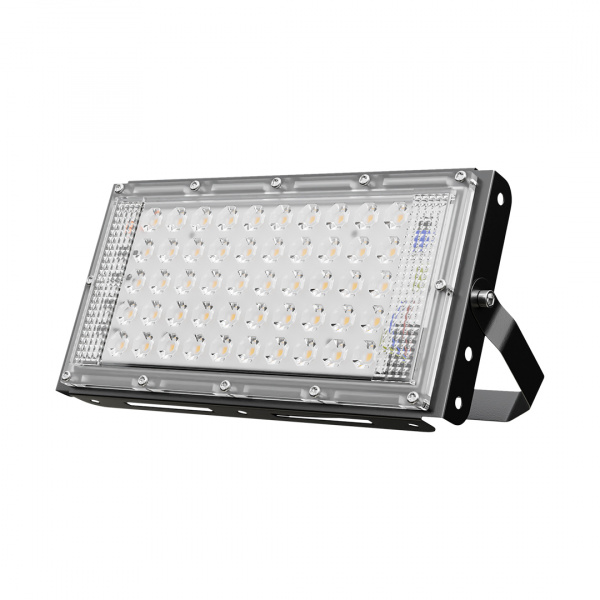 05-42 Прожектор светодиодный, "трансформер", smd, 30Вт, IP65, 4000лм, 4000К, 220-240В/50Гц, 212х107х27мм, черный, металл.