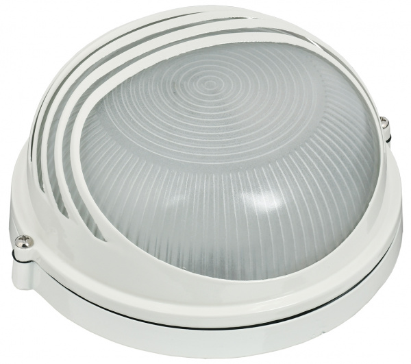 Светильник НПП1307 белый/круг ресничка 60Вт IP54 IEK